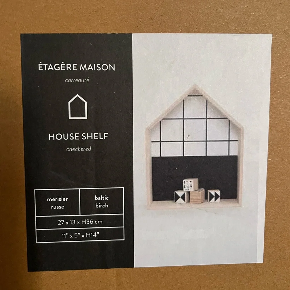 Gautier Studio wooden House Shelf NIB!!